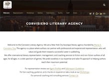 Tablet Screenshot of corvisieroagency.com